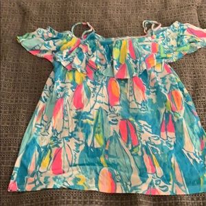 Lilly Pulitzer Tops - Lilly Pulitzer Off the Shoulder Shirt Lilly Pulitzer Tops - Lilly Pulitzer Off the Shoulder Shirt